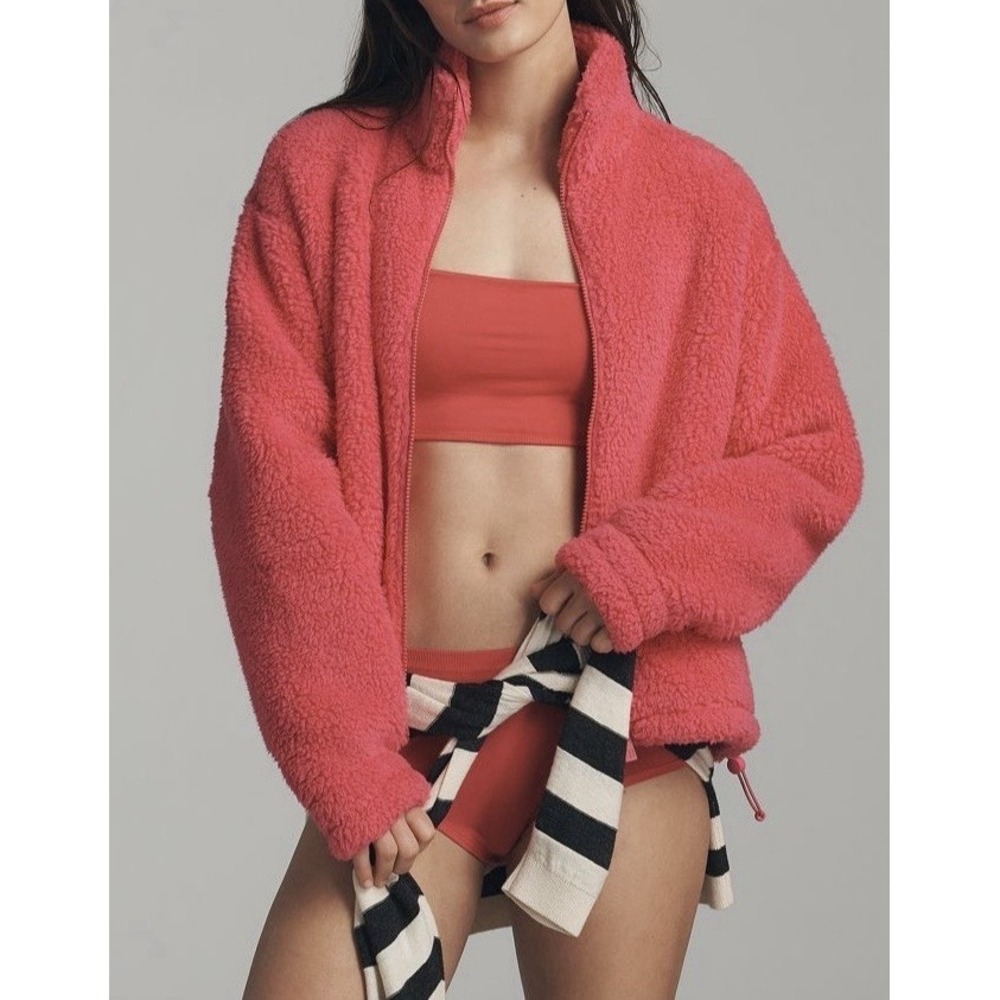Sweaty Betty Pink Women's Canyon Fleece Zip Up Size M